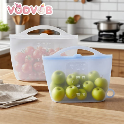 food-grade silicone, sealing strips, leak-proof, airtight seal, silicone lid covers, reusable food storage, Australian kitchen, dishwasher safe, non-toxic, temperature resistant, fridge organisation, travel storage, office lunchbox - White - Size 1200ml-4