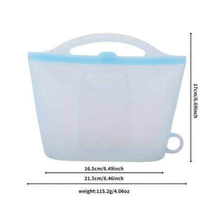 food-grade silicone, sealing strips, leak-proof, airtight seal, silicone lid covers, reusable food storage, Australian kitchen, dishwasher safe, non-toxic, temperature resistant, fridge organisation, travel storage, office lunchbox - White - Size 1200ml-4