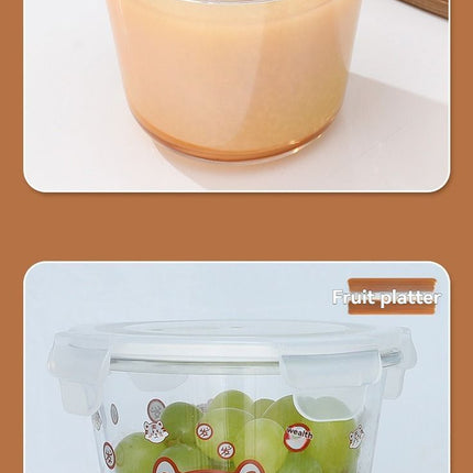 glass soup cup, airtight soup cup, microwave-safe soup cup, office lunch box, sealed food container, glass lunch box, soup container - Matcha - Size 750ML-2PCS