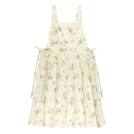 sleeveless apron, bib apron, apron with pockets, kitchen apron, baking apron, pet care apron, art apron, nail art apron, milk tea apron, Australian apron, home cook apron, craft apron - Floral - Size M