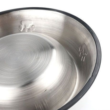 stainless steel pet bowls, non-slip dog bowls, large dog food bowls, cat bowls, pet food bowl, dog bowl large capacity, cat feeding bowl, durable pet bowls, anti-skid pet dishes, pet feeding products Australia - Blue - Size 18CM