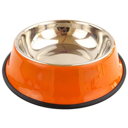 stainless steel pet bowls, non-slip dog bowls, large dog food bowls, cat bowls, pet food bowl, dog bowl large capacity, cat feeding bowl, durable pet bowls, anti-skid pet dishes, pet feeding products Australia - Blue - Size 26CM