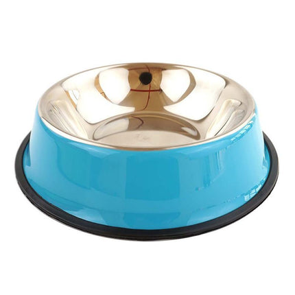 stainless steel pet bowls, non-slip dog bowls, large dog food bowls, cat bowls, pet food bowl, dog bowl large capacity, cat feeding bowl, durable pet bowls, anti-skid pet dishes, pet feeding products Australia - Green - Size 26CM