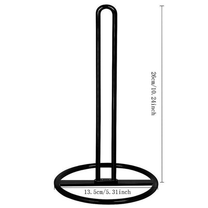 paper towel holder, plastic wrap stand, iron kitchen organizer, removable holder, easy-carry kitchen item, kitchen countertop organizer, gift for home cook - White - Size 2PCS