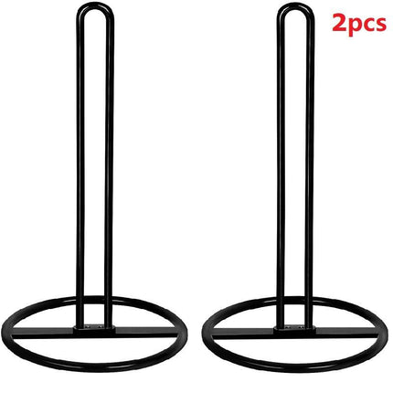 paper towel holder, plastic wrap stand, iron kitchen organizer, removable holder, easy-carry kitchen item, kitchen countertop organizer, gift for home cook - White - Size 2PCS