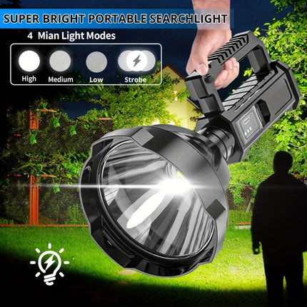 Large LED Searchlight, Portable Rechargeable (End Configuration)