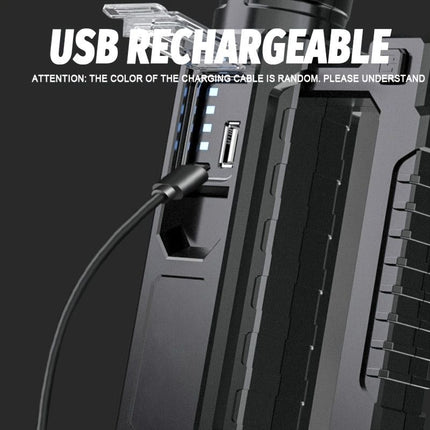 Large LED Searchlight, Portable Rechargeable (End Configuration)