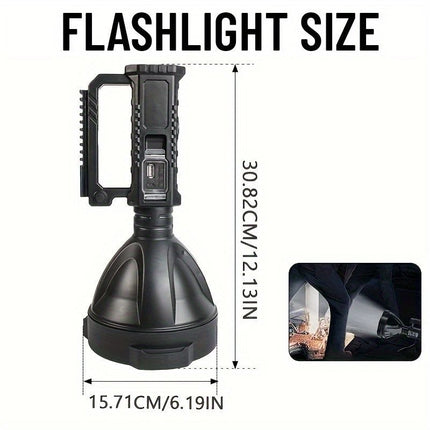 Large LED Searchlight, Portable Rechargeable (End Configuration)