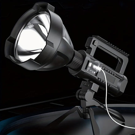 Large LED Searchlight, Portable Rechargeable (End Configuration)