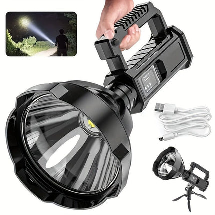 Large LED Searchlight, Portable Rechargeable (End Configuration)