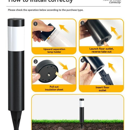 solar lawn lights, stainless steel outdoor lights, 3-LED garden lights, waterproof outdoor lights, modern outdoor lighting, cylindrical solar lights, Australian outdoor lights - Silver - toned warm light - Size 2PCS