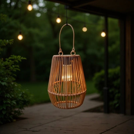 Rattan Hanging Lantern Outdorattan hanging lantern, outdoor lantern, bohemian outdoor decor, natural rattan light, warm light lantern, Australian outdoor lighting, patio lantern, garden lantern, veranda decor, handcrafted lanternor Lantern Bohemian Outdoo