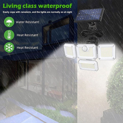Solar Outdoor Light, Motion Sensor Wall Light (Size 4PCS)