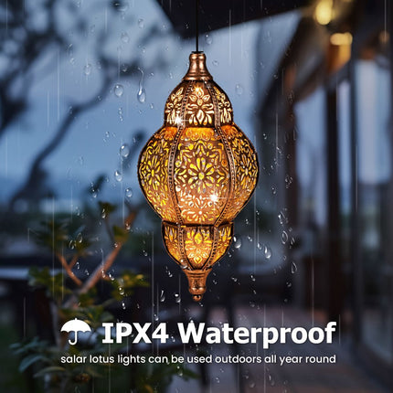 Outdoor Hanging Light, Iron Solar Light (Size IPX4)