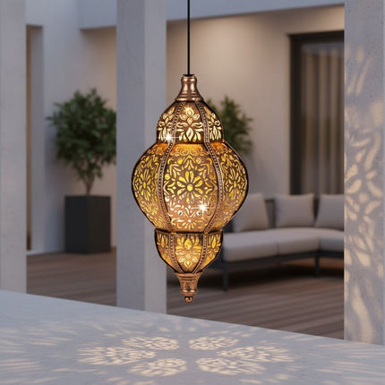 Outdoor Hanging Light, Iron Solar Light (Size IPX4)