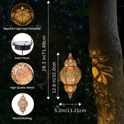 Outdoor Hanging Light, Iron Solar Light (Size IPX4)