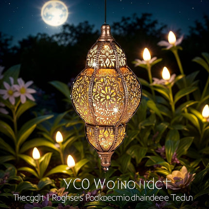 Outdoor Hanging Light, Iron Solar Light (Size IPX4)
