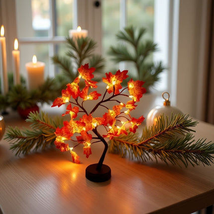 Maple Leaf Lamp, LED Table Lamp (USB)
