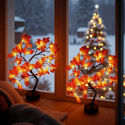 Maple Leaf Lamp, LED Table Lamp (USB)