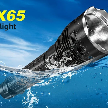LED diving flashlight, high-lumen flashlight, 26650 battery flashlight, professional diving flashlight, multi-mode flashlight, anti-slip flashlight, underwater torch, outdoor lighting, Australia - Black - Size é»„å…‰