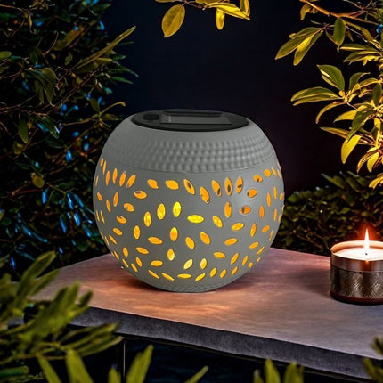 solar table lamp, outdoor metal lamp, IP65 lamp, ambient projection light, garden night light, bedroom decor lamp, party lighting, Australian outdoor decor - Black - Size 2PCS