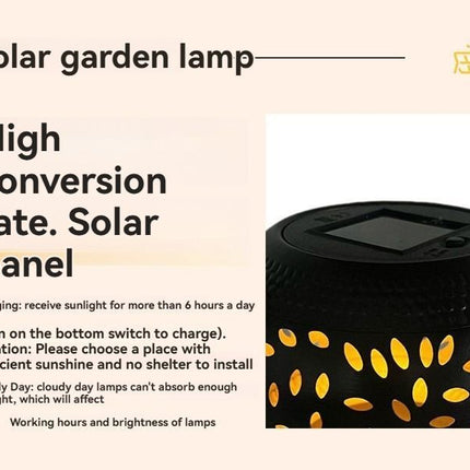 solar table lamp, outdoor metal lamp, IP65 lamp, ambient projection light, garden night light, bedroom decor lamp, party lighting, Australian outdoor decor - White - Size 2PCS
