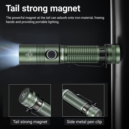 Powerful Flashlight, Rechargeable Flashlight (Size 12W)