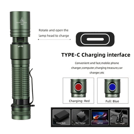 Powerful Flashlight, Rechargeable Flashlight (Size 12W)
