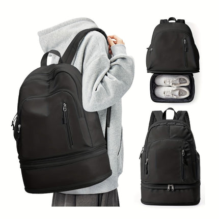 Travel Backpack Shoe Compartment Durable Backpack Travel Accessories Carry-On - Pink - Size Regular