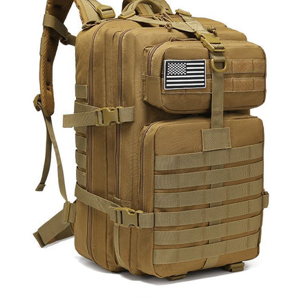 Tactical Backpack Travel Backpack Outdoor Backpack Durable Backpack Organized - army green - Size Routine 45L