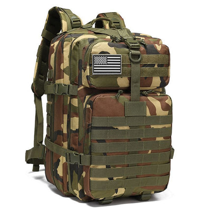 Tactical Backpack Travel Backpack Outdoor Backpack Durable Backpack Organized - Black CP - Size Routine 45L