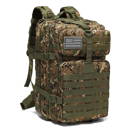 Tactical Backpack Travel Backpack Outdoor Backpack Durable Backpack Organized - Black CP - Size Routine 45L