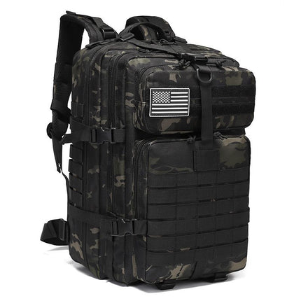 Tactical Backpack Travel Backpack Outdoor Backpack Durable Backpack Organized - Black python pattern - Size Routine 45L