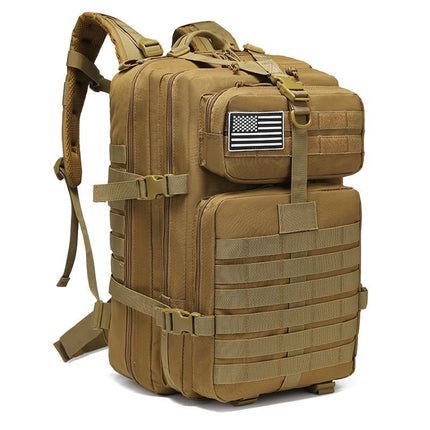 Tactical Backpack Travel Backpack Outdoor Backpack Durable Backpack Organized - Black - Size Routine 45L
