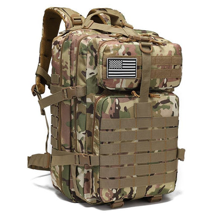 Tactical Backpack Travel Backpack Outdoor Backpack Durable Backpack Organized - CP camouflage - Size Routine 45L