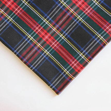 polyester woven fabric, plaid fabric, Christmas red green fabric, twill fabric, jacquard check fabric, fabric for bags, fabric for shoes, fabric for hats, fabric for pet decorations, festive fabric, holiday craft fabric, DIY fabric Australia - Teal - Size