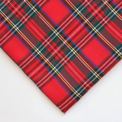 polyester woven fabric, plaid fabric, Christmas red green fabric, twill fabric, jacquard check fabric, fabric for bags, fabric for shoes, fabric for hats, fabric for pet decorations, festive fabric, holiday craft fabric, DIY fabric Australia - Teal - Size