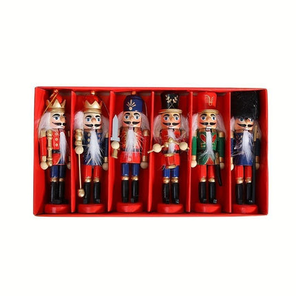 Nutcracker Soldier Figurine Set, Christmas Decorations (Size 12pcs)