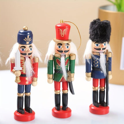 Nutcracker Soldier Figurine Set, Christmas Decorations (Size 12pcs)