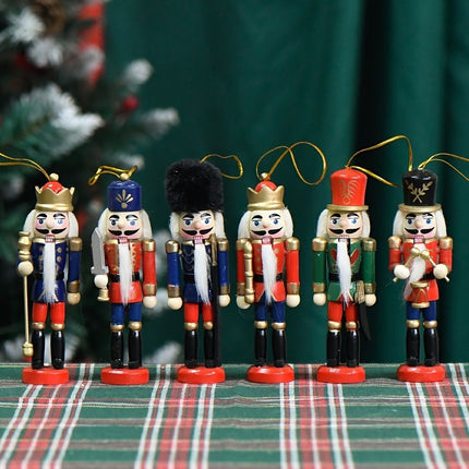 Nutcracker Soldier Figurine Set, Christmas Decorations (Size 12pcs)