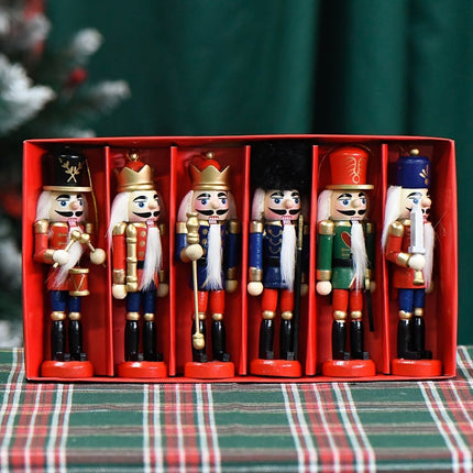 Nutcracker Soldier Figurine Set, Christmas Decorations (Size 12pcs)