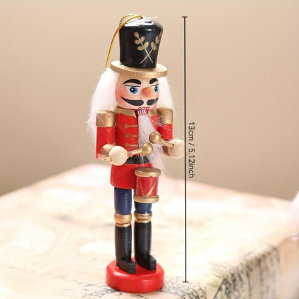 Nutcracker Soldier Figurine Set, Christmas Decorations (Size 6pcs)