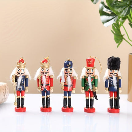 Nutcracker Soldier Figurine Set, Christmas Decorations (Size 6pcs)