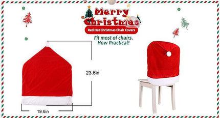 Christmas Chair Covers, Red Velvet Chair Covers