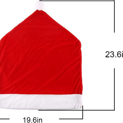 Christmas Chair Covers, Red Velvet Chair Covers