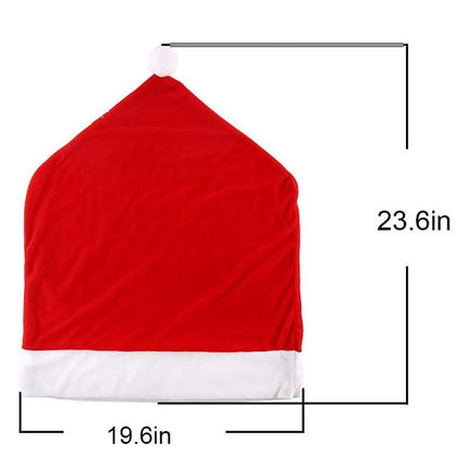 Christmas Chair Covers, Red Velvet Chair Covers