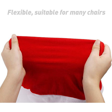 Christmas Chair Covers, Red Velvet Chair Covers