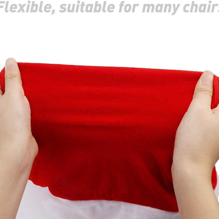 Christmas Chair Covers, Red Velvet Chair Covers