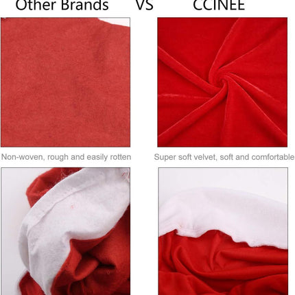 Christmas Chair Covers, Red Velvet Chair Covers