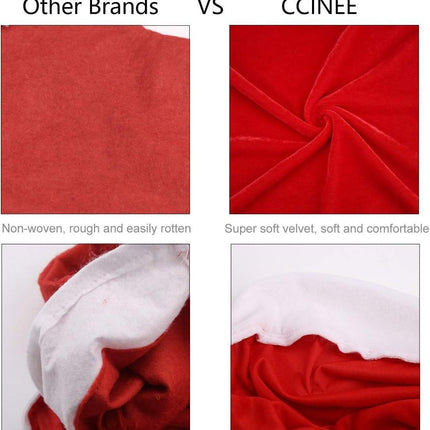 Christmas Chair Covers, Red Velvet Chair Covers